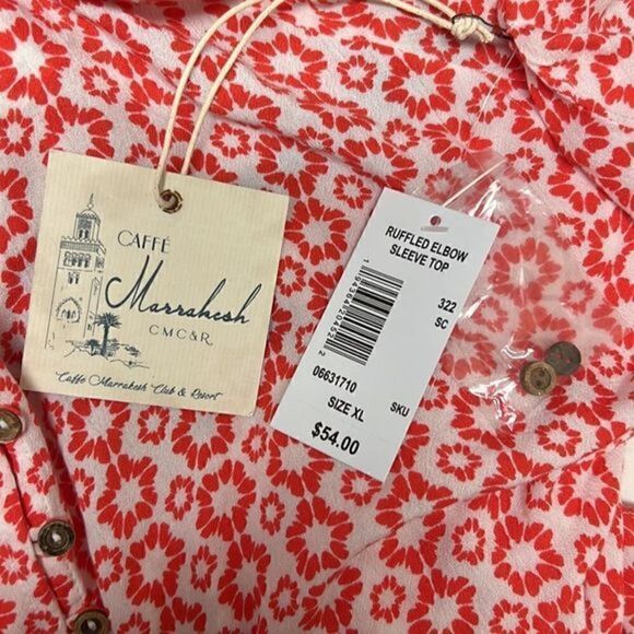 Cafe Marrakesh 3/4 Sleeve Top - Picture 9 of 9